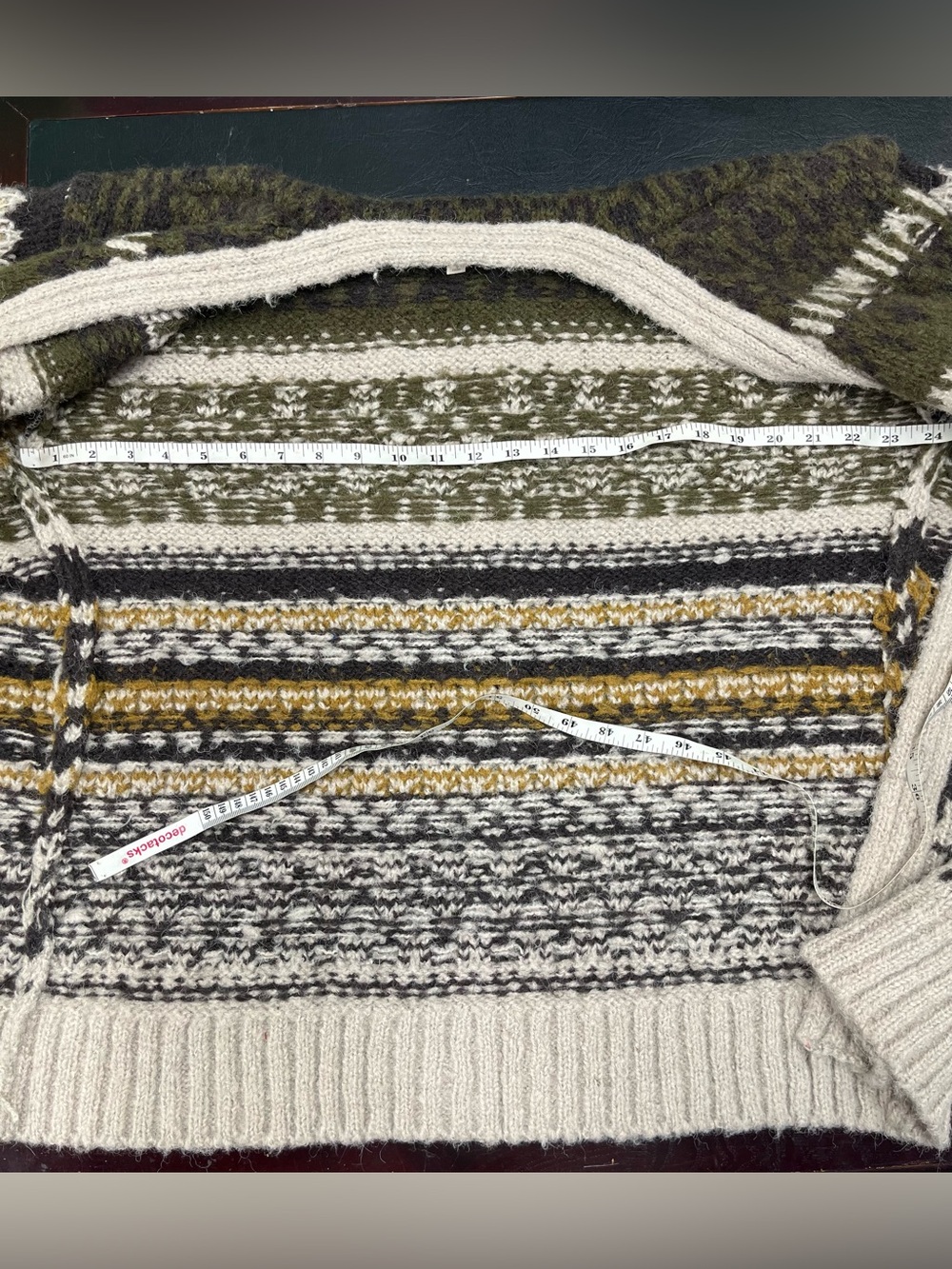 Mystree chunky knit cardigan oversized large - Picture 9 of 10
